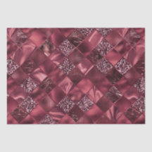Elegante Burgundy Glitter Diamond Lattice
