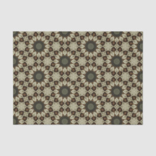 Papel De Seda Elegante Clássico Geométrico Abstrato Floral