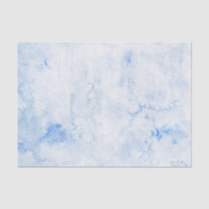 Papel De Seda Elegante de Aquarela Azul