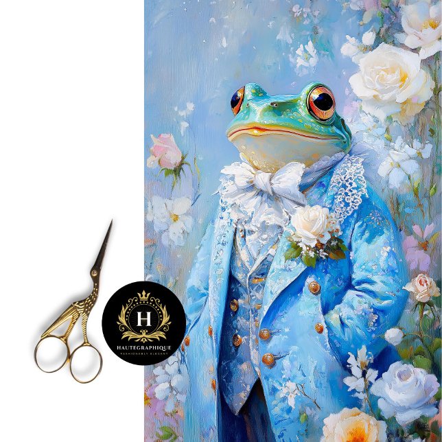 Papel De Seda Elegante Decoupagem Caprichosa de Rã para o Dia da (Criador carregado)
