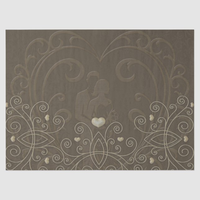 Papel De Seda Elegante design. (Frente )