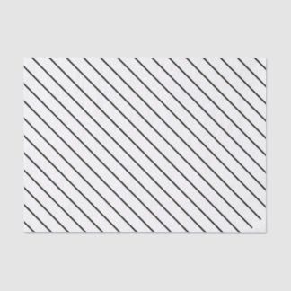Papel De Seda Elegante Design Pinstripe preto