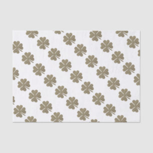 Papel De Seda Elegante Dourado Olhar Quatro Folha de Véu
