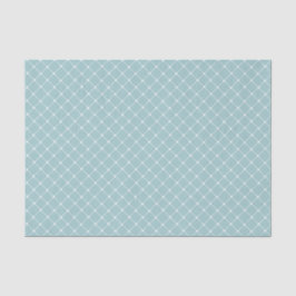 Papel De Seda Elegante Eggshell Blue Trellis