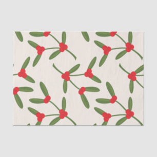 Papel De Seda Elegante Férias de Natal Bagas de Inverno