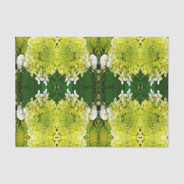 Papel De Seda Elegante Hortênsia Limelight Verde Chartreuse (Frente )