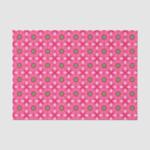 Papel De Seda Elegante Hot Pink Geométrico Patterno Girly Chic