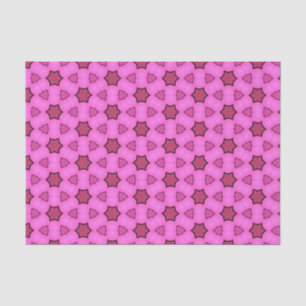 Papel De Seda Elegante Hot Pink Geométrico Patterno Girly Chic