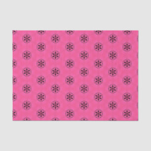 Papel De Seda Elegante Hot Pink Geométrico Patterno Girly Chic