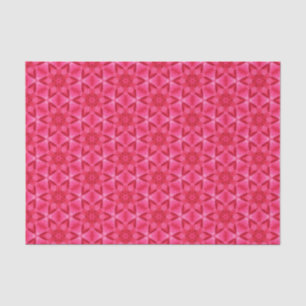 Papel De Seda Elegante Hot Pink Geométrico Patterno Girly Chic