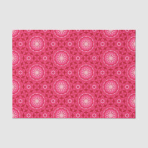 Papel De Seda Elegante Hot Pink Geométrico Patterno Girly Chic