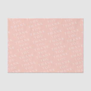 Papel De Seda Elegante Moderno Branco e Rosa Personalizado