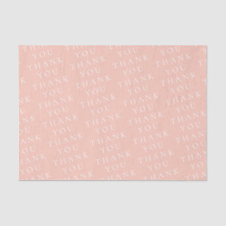 Papel De Seda Elegante Moderno Branco e Rosa Personalizado 