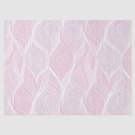 Papel De Seda Elegante Padrão Abstrato de Rosa em Tom Pastel Cor