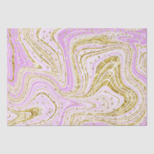 Papel De Seda Elegante Pink Sparkle Swirls Sequências Literárias