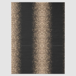Papel De Seda Elegante Preto e Dourado com Efeito Ombre Brilhant