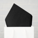 Papel De Seda Elegante Preto Sólido<br><div class="desc">Preto</div>