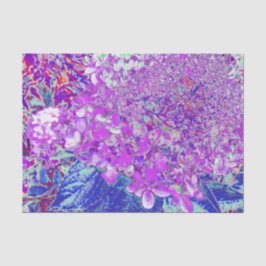 Papel De Seda Elegante Roxo e Blue Limelight Hydrangea