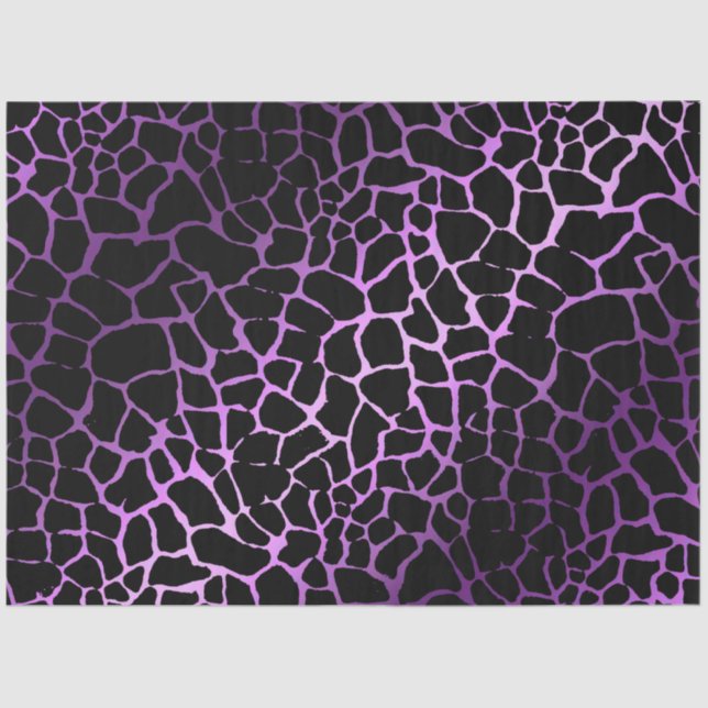 Papel De Seda Elegante Roxo Tigre (Frente )