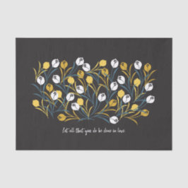 Papel De Seda Elegante Tulip Floral