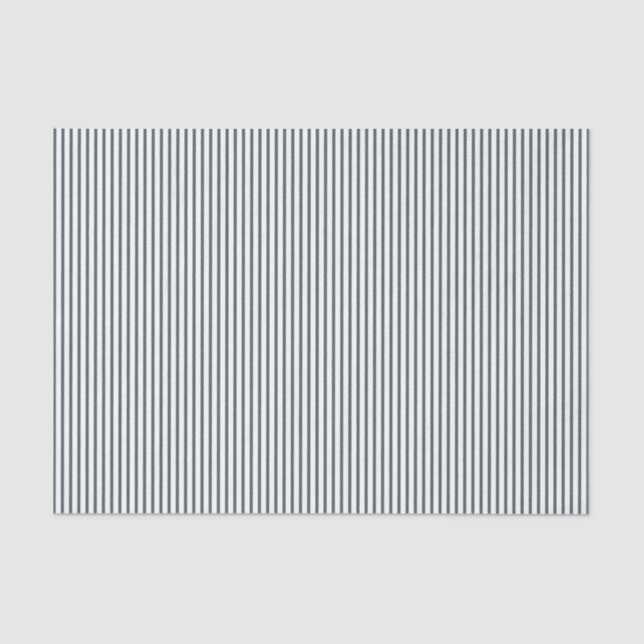 Papel De Seda Elegante verde/branco riscado (Frente )