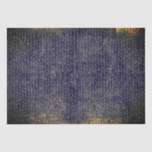 Papel De Seda Elegante Vintage Dark Indigo Letra Manuscrita