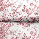 Papel De Seda Elegante Vintage Francês Gravado Floral Toile-Pink<br><div class="desc">Padrão elegante,  ornamentado,  cor-de-rosa e branco vintage toile de jouy,  com flores exóticas,  vinhas e folhagem interligadas com terras e cestos de rosas. Este padrão foi adaptado de um fragmento histórico têxtil francês cerca de 1910 na coleção Smithsonian. O padrão é de alta resolução,  mas não pode ser marcado.</div>