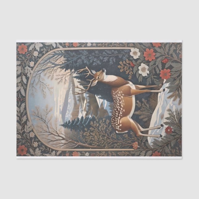 Papel De Seda Elegante Winter Veer Nature Design (Frente )