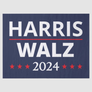 Papel De Seda Eleição de Harris Walz 2024 III
