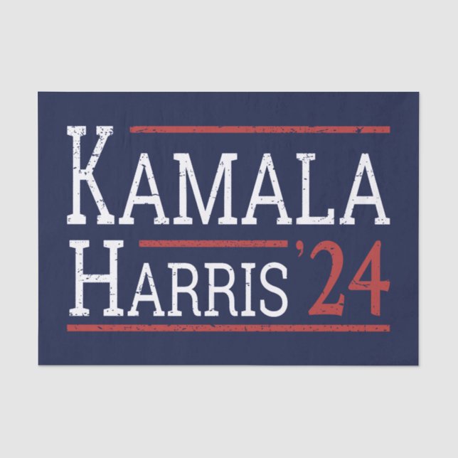 Papel De Seda Eleição De Kamala Harris 2024 I (Frente )
