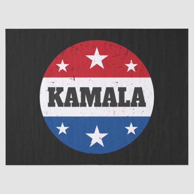 Papel De Seda Eleição De Kamala Harris 2024 V (Frente )