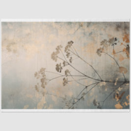 Papel De Seda Elementos da Natureza Arte de Fundo Botânico Abstr