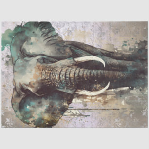 Papel De Seda Elephant Watercolor