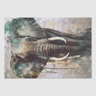 Papel De Seda Elephant Watercolor