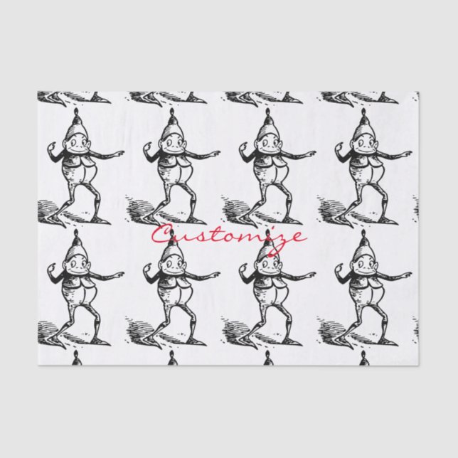 Papel De Seda Elf Gnomo Thunder_Cove de Natal (Frente )