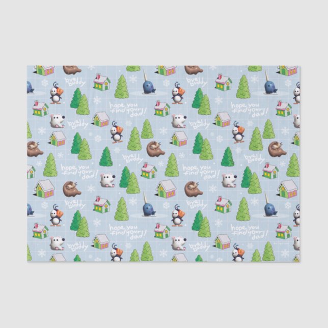 Papel De Seda Elf the Movie | Bye Buddy Hope You Find Your Dad (Frente )