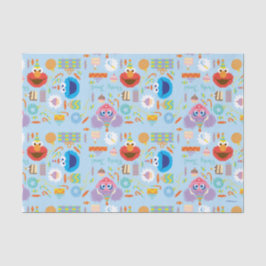 Papel De Seda Elmo e Abby Birthday