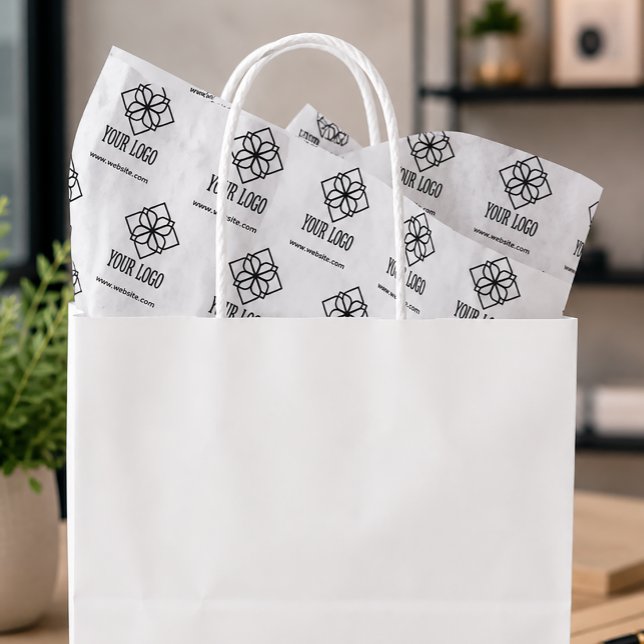 Papel De Seda Embalagem Comercial com Logotipo Personalizado (Business Logo Tissue Paper)