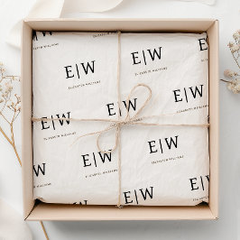 Papel De Seda Embalagem da empresa branca Black Branded Business