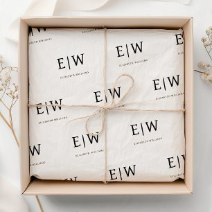 Papel De Seda Embalagem da empresa branca Black Branded Business