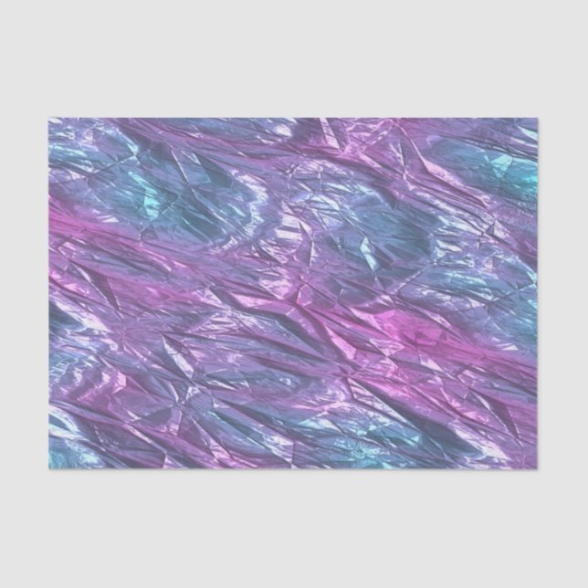 Papel De Seda embalagem de doce - azul/ roxo : (Frente )