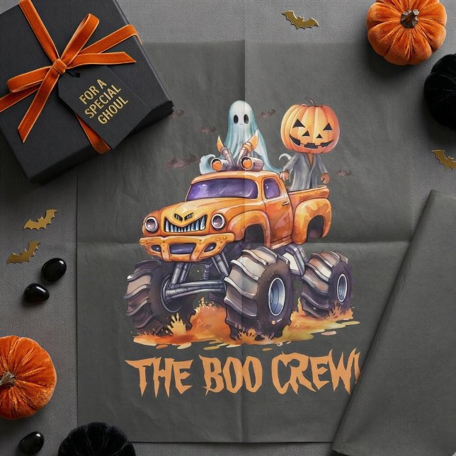 Papel De Seda Embalagem de Halloween de Caminhão Monstro (Criador carregado)