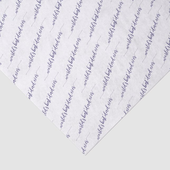 Papel De Seda Embrulho de Presente do Melhor Pai do Mundo (Detalhes)