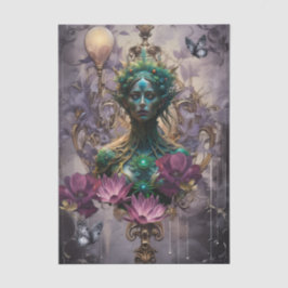 Papel De Seda Emerald Dreams Fantasy Forest Queen Decoupage