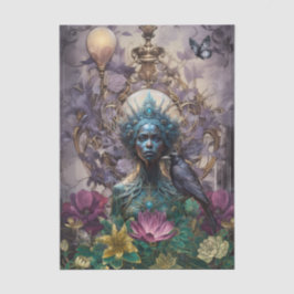 Papel De Seda Emerald Dreams Fantasy Forest Queen Decoupage