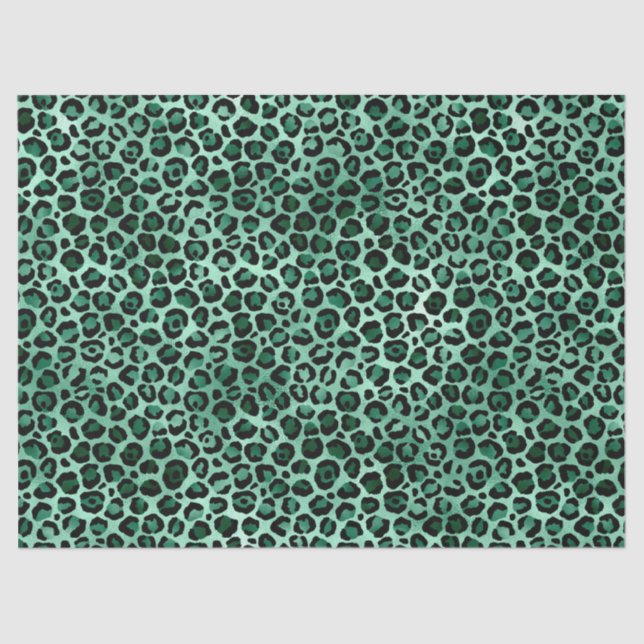 Papel De Seda Emerald e Dourado Safari Series Design 9 (Frente )