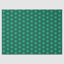 Papel De Seda Emerald Green Polka Dots 