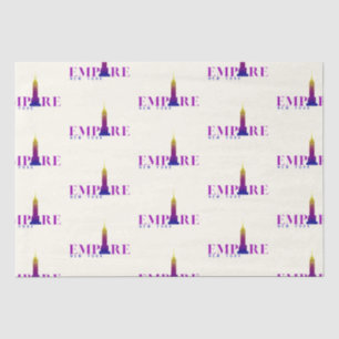 Papel De Seda Empire State Building-New York-Vibrant Roxo