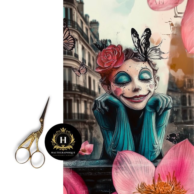 Papel De Seda Encantadora Decoupage Gótica Paris Gargoyle (Criador carregado)