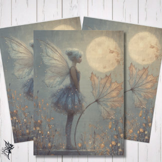 Papel De Seda Enchanted Twilight Fairy Watercolor Fantasy